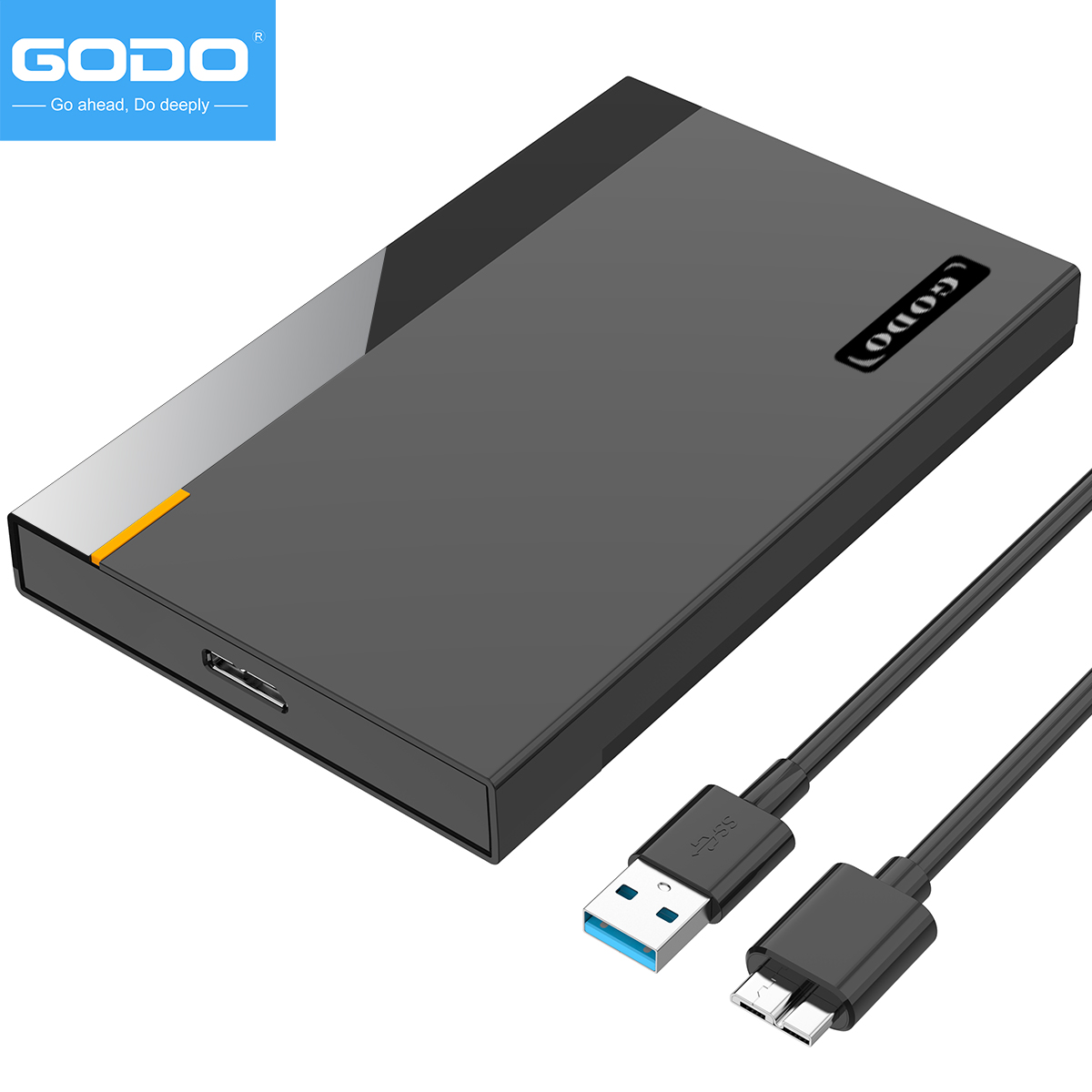 Portable Ssd Enclosure - GODO 2.5' USB 3.0 External Hard
