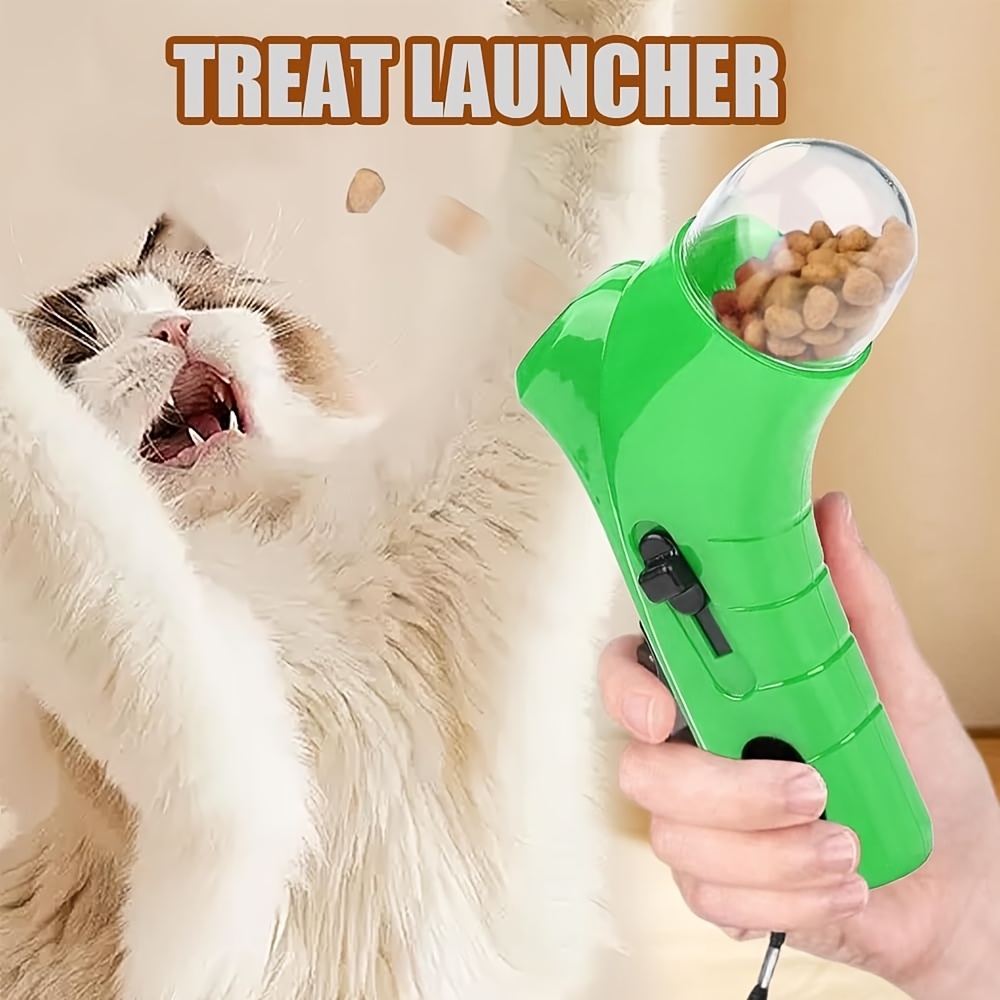 Tech Dog Accessories - Handheld Cat Treat Launcher Toy, Interactive