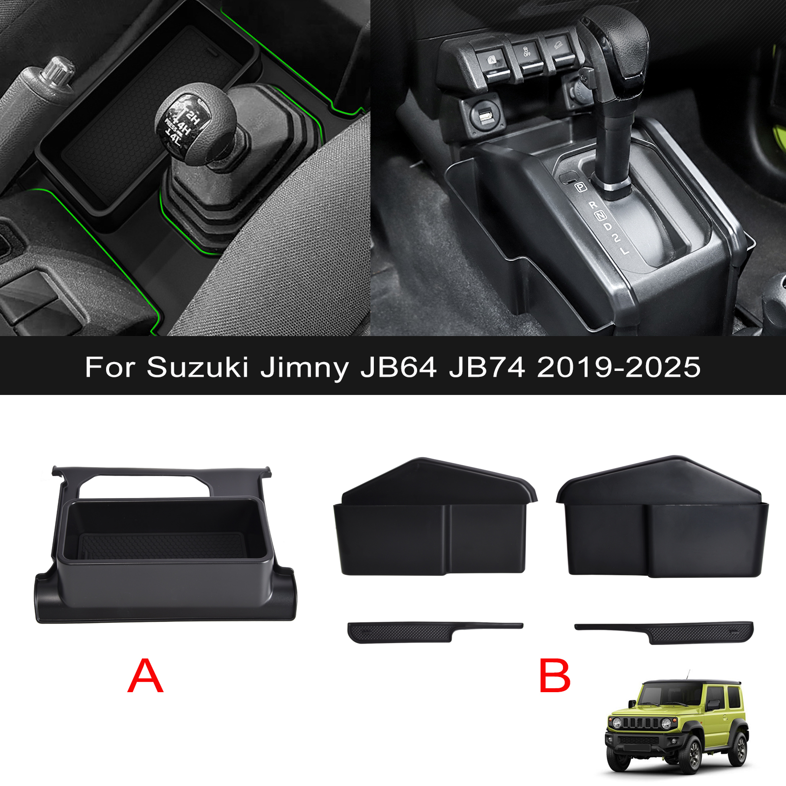 Tech Car Accessories - Car Gear Shift Side Storage Box