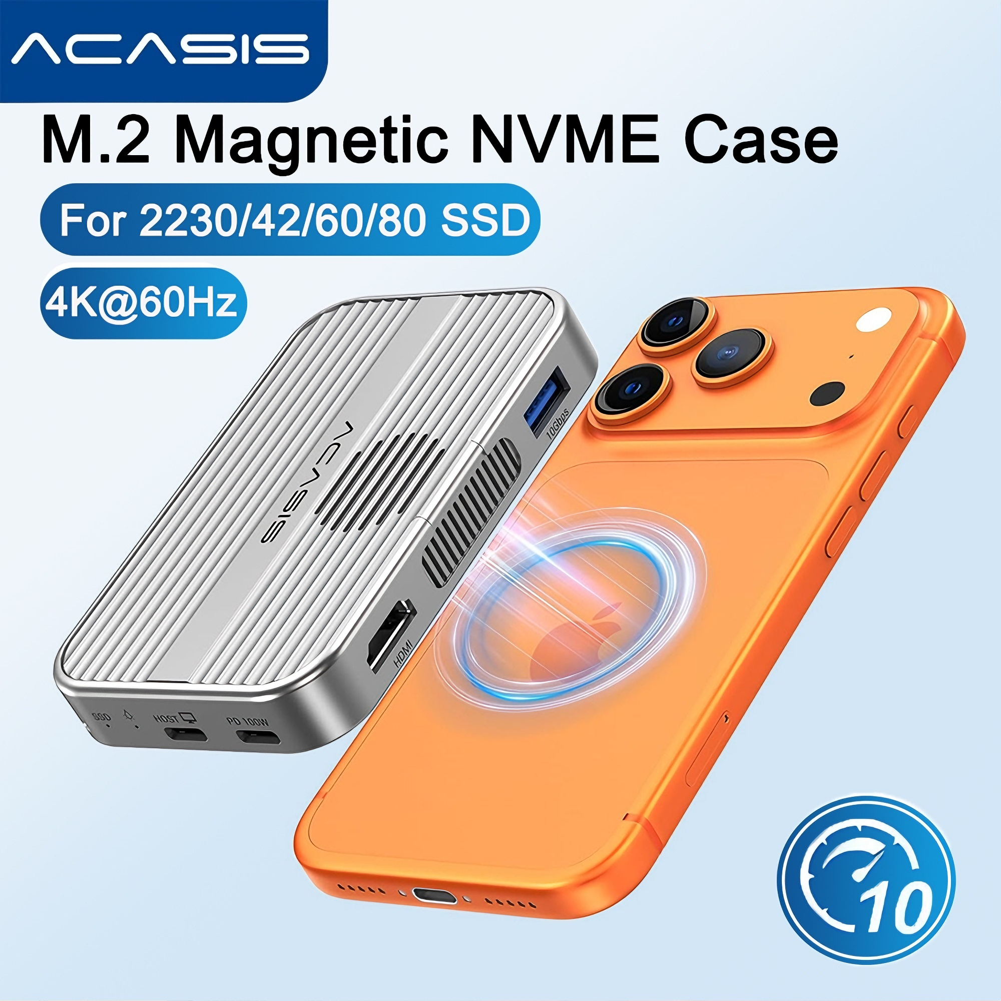 Portable Ssd Enclosure - Acasis Magnetic USB C Docking Station