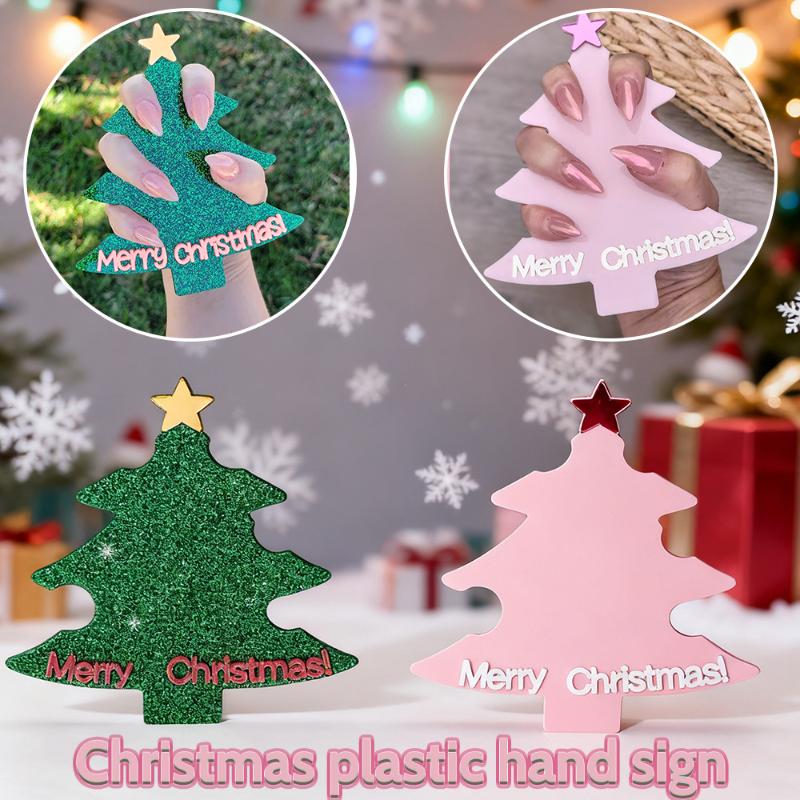 Tech Accessories Photo - Christmas Tree Nail Art Display Card