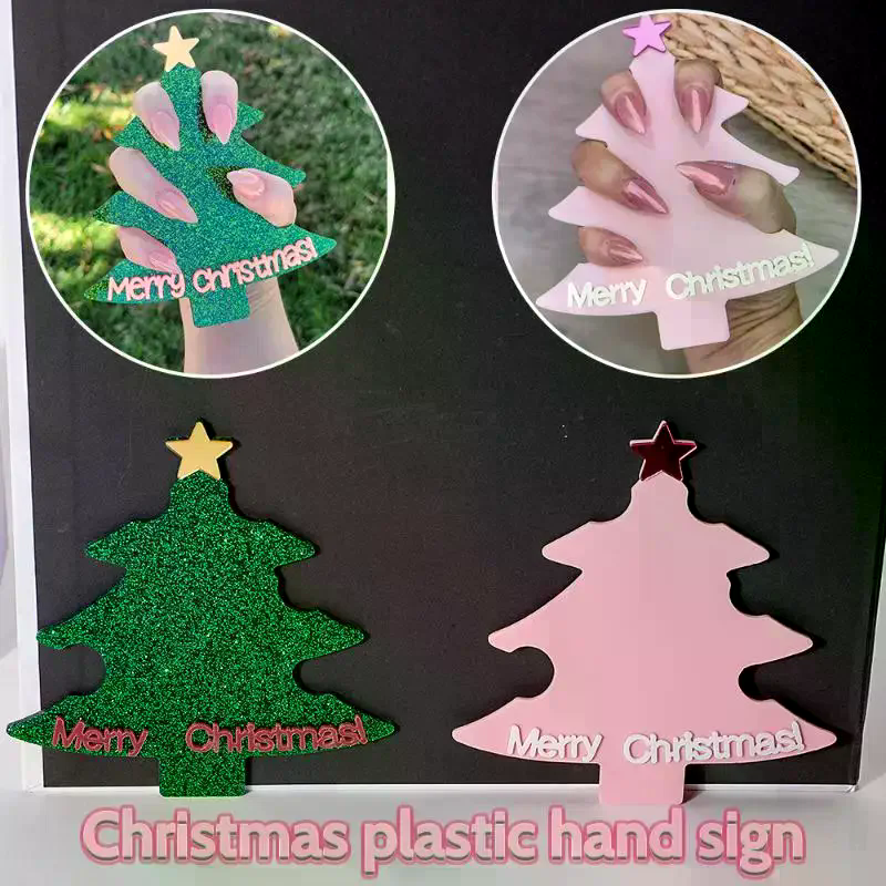 Tech Accessories Photo - Christmas Tree Nail Art Display Card