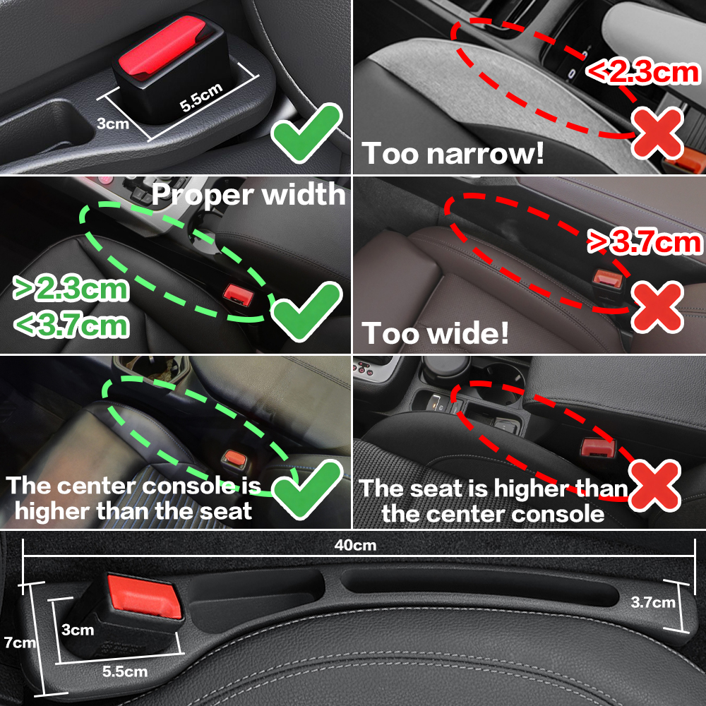 2X Car Seat Gap Filler Between - Tech Car Accessories recensione e prezzo