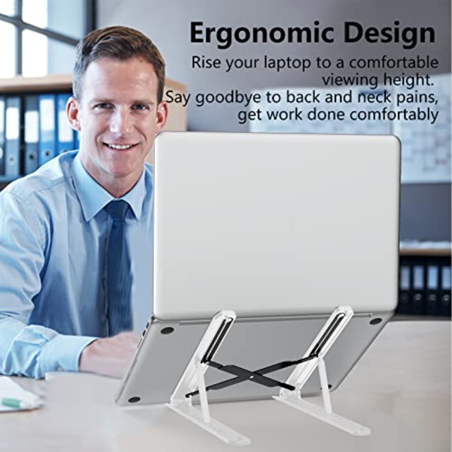 Laptop Stand for Desk, Adjusta - Laptop Stand Bamboo recensione e prezzo