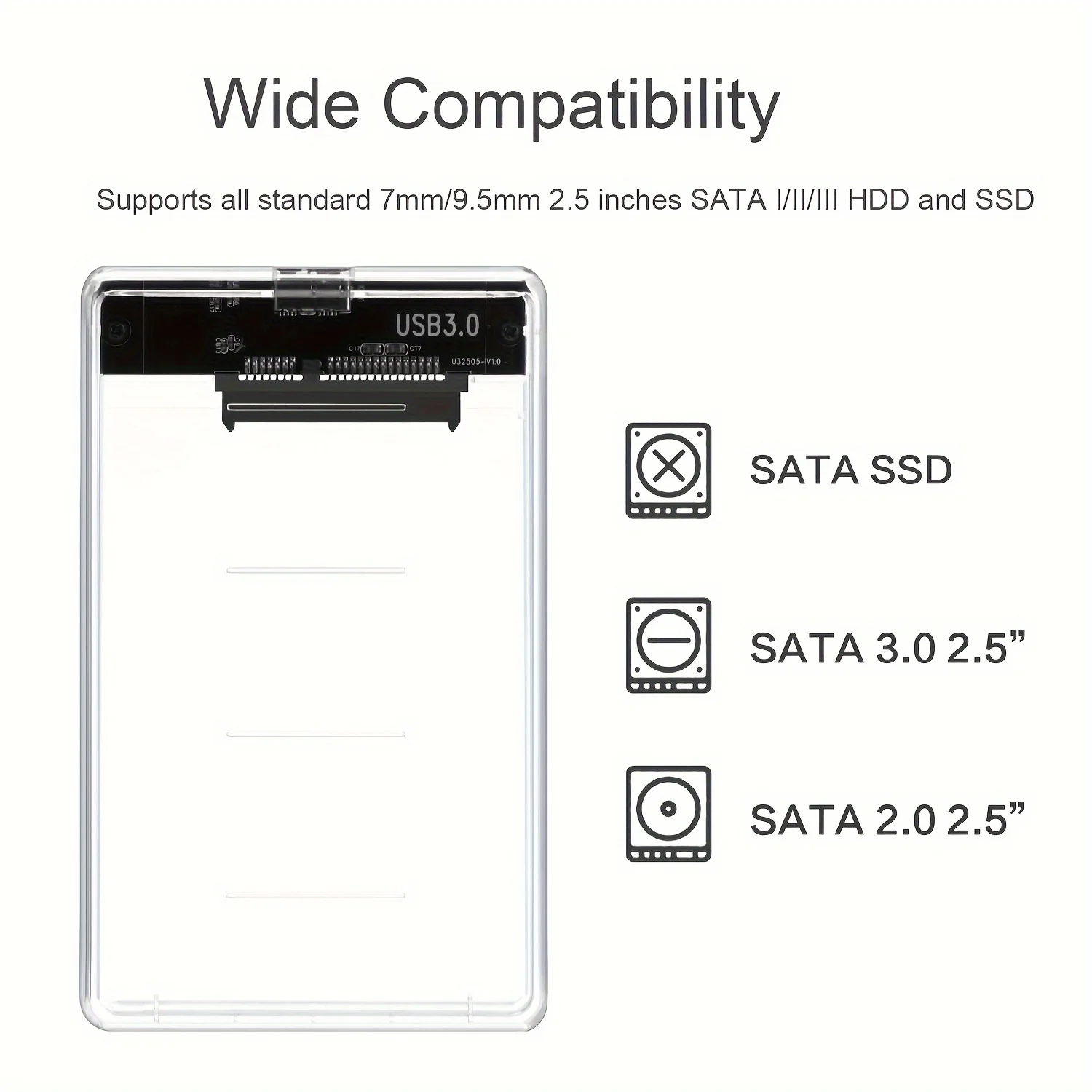 Transparent HDD Case HDD Enclo - Portable Ssd Enclosure recensione e prezzo