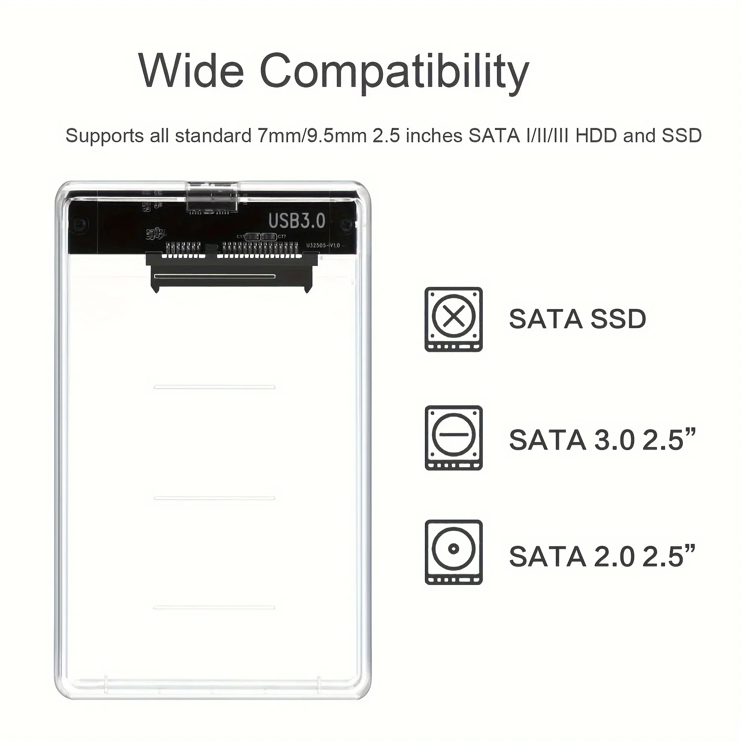 Transparent HDD Case HDD Enclo - Portable Ssd Enclosure recensione e prezzo