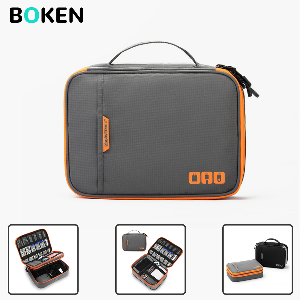 Multi-Compartment Portable Ele - Tech Accessories Travel Organizer Pouch recensione e prezzo