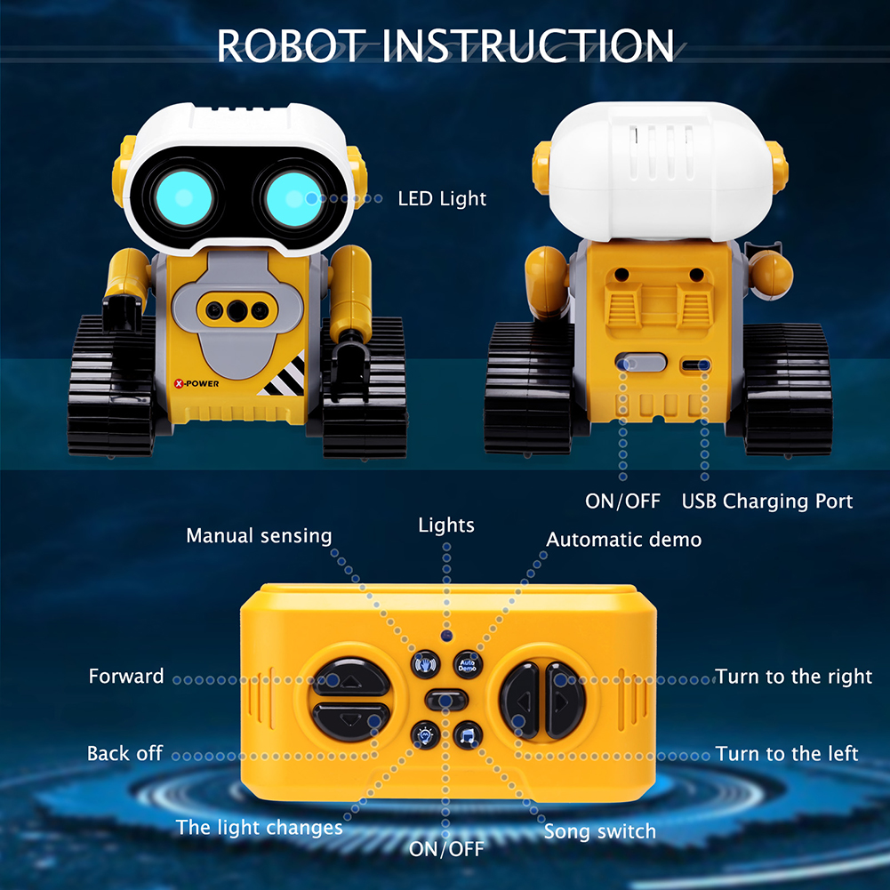 Remote Control Robot with LED  - Tech Accessories Usa recensione e prezzo