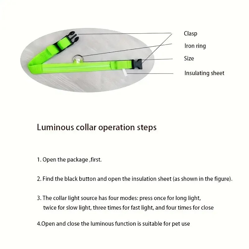 Nylon LED Night Safety Flashin - Tech Dog Accessories recensione e prezzo