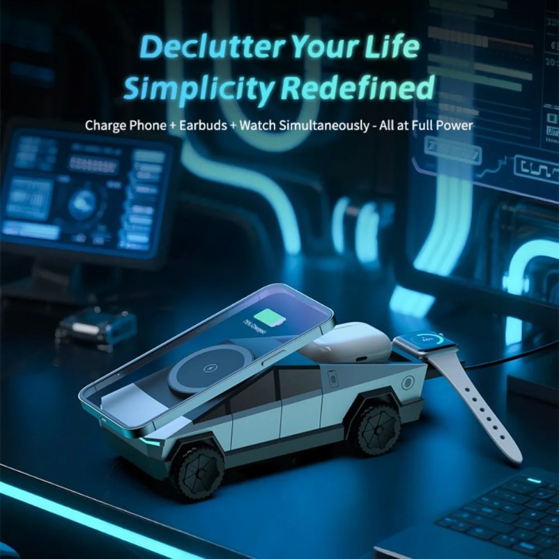 VIKEFON Desk Car Magnetic 3-in - Wireless Charger 3 In 1 recensione e prezzo