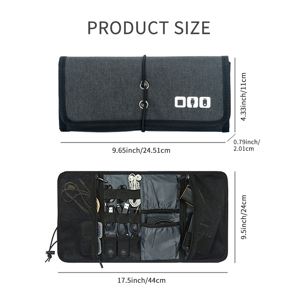 Travel Cable Storage Bag，Elect - Tech Accessories Travel Organizer Pouch recensione e prezzo