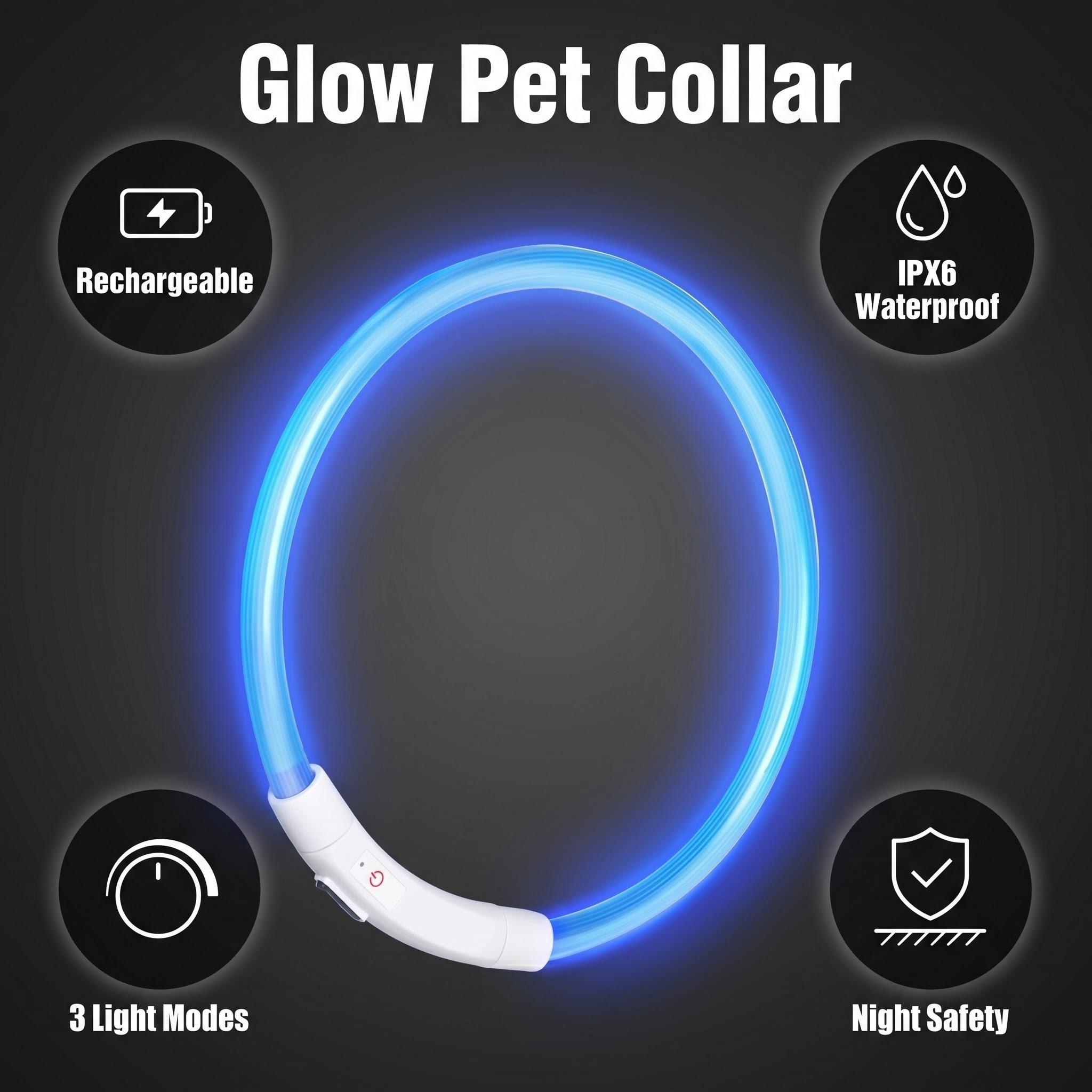 Rechargeable Led Dog Collar Ad - Tech Dog Accessories recensione e prezzo