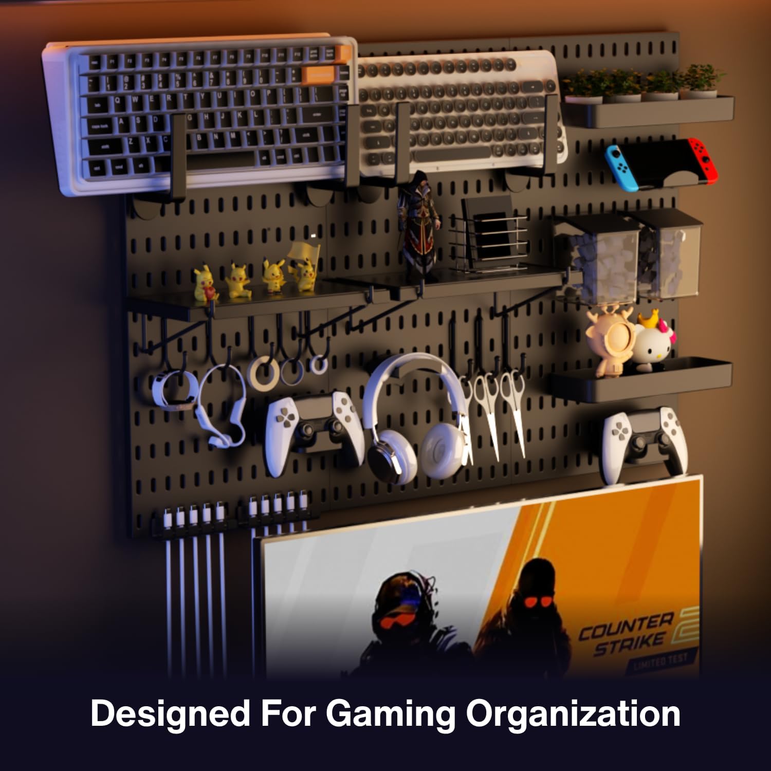 Peg Board Wall Organizer for G - Tech Accessories Images recensione e prezzo