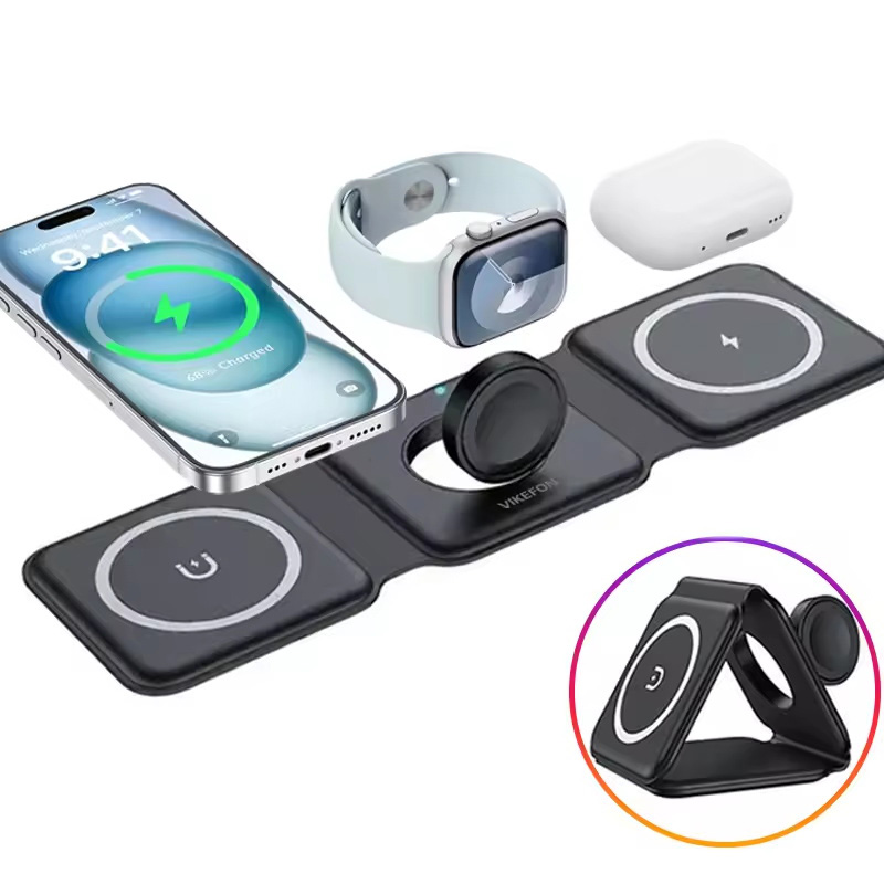 3-in-1 Magnetic Folding Wirele - Wireless Charger 3 In 1 recensione e prezzo