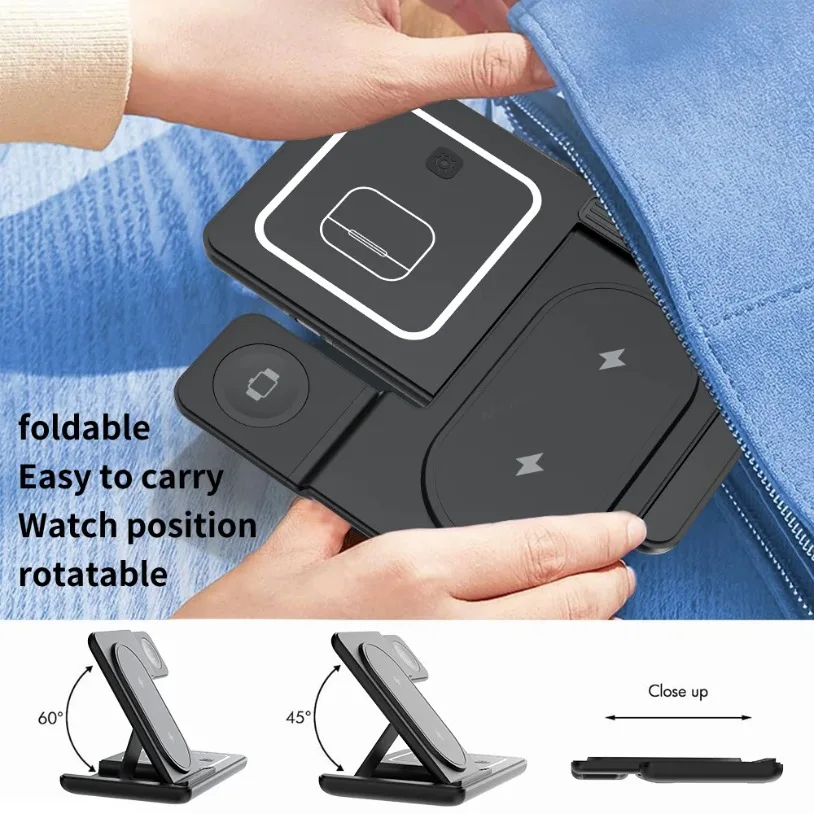 3 in 1 Foldable Wireless Charg - Wireless Charger 3 In 1 recensione e prezzo