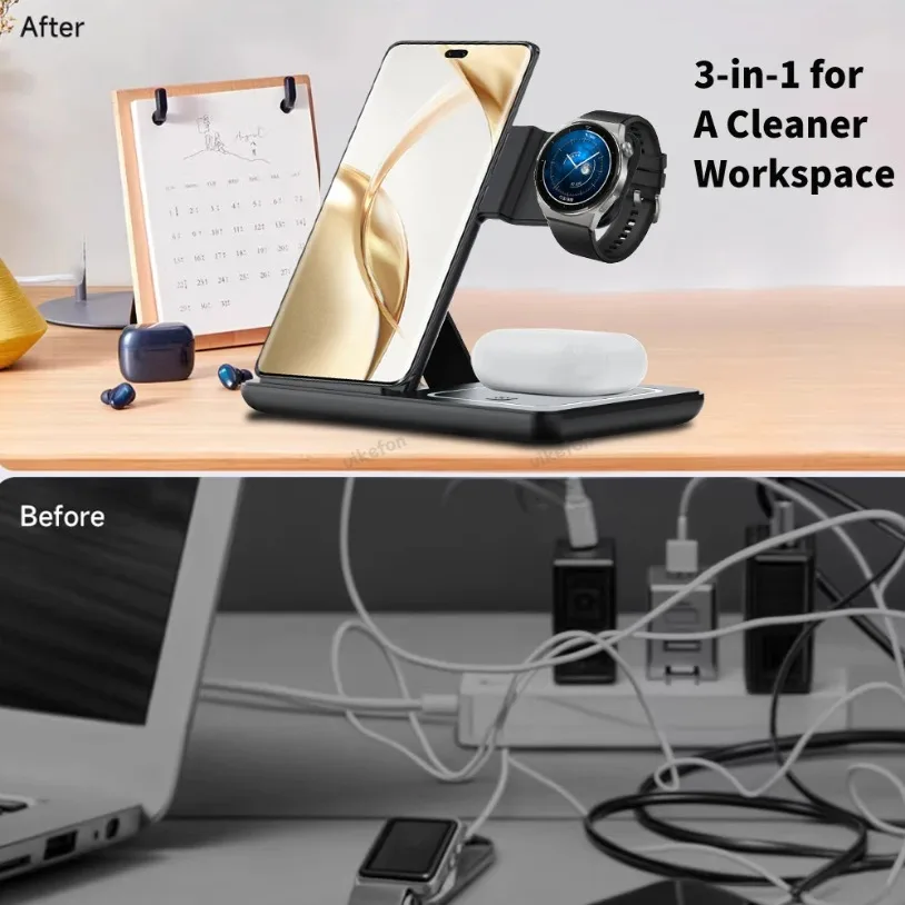 3 in 1 Foldable Wireless Charg - Wireless Charger 3 In 1 recensione e prezzo
