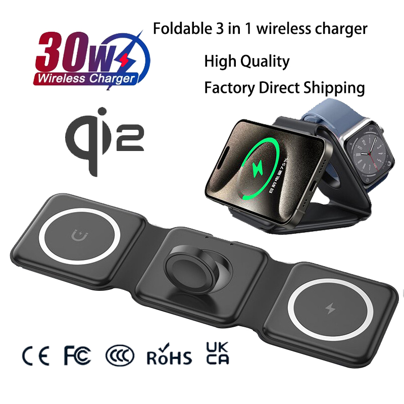 Universal Qi2 Magnetic Foldabl - Wireless Charger 3 In 1 recensione e prezzo