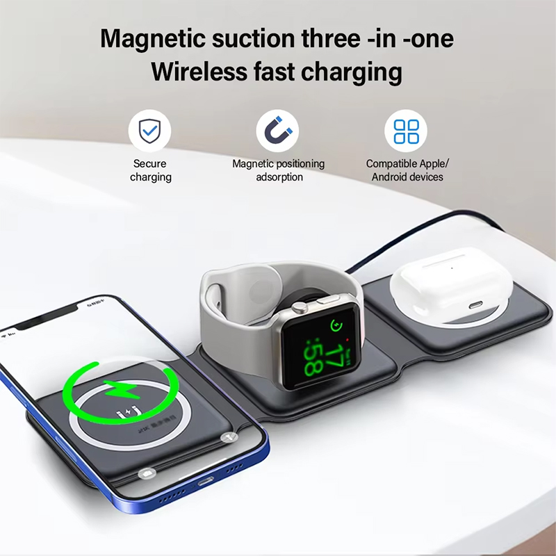 Universal Qi2 Magnetic Foldabl - Wireless Charger 3 In 1 recensione e prezzo