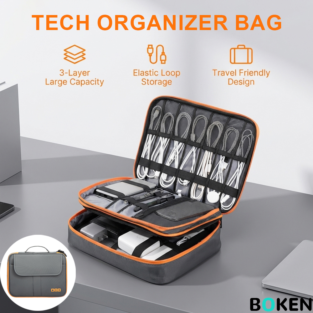 Large Capacity Tech Organizer  - Tech Accessories Travel Organizer Pouch recensione e prezzo