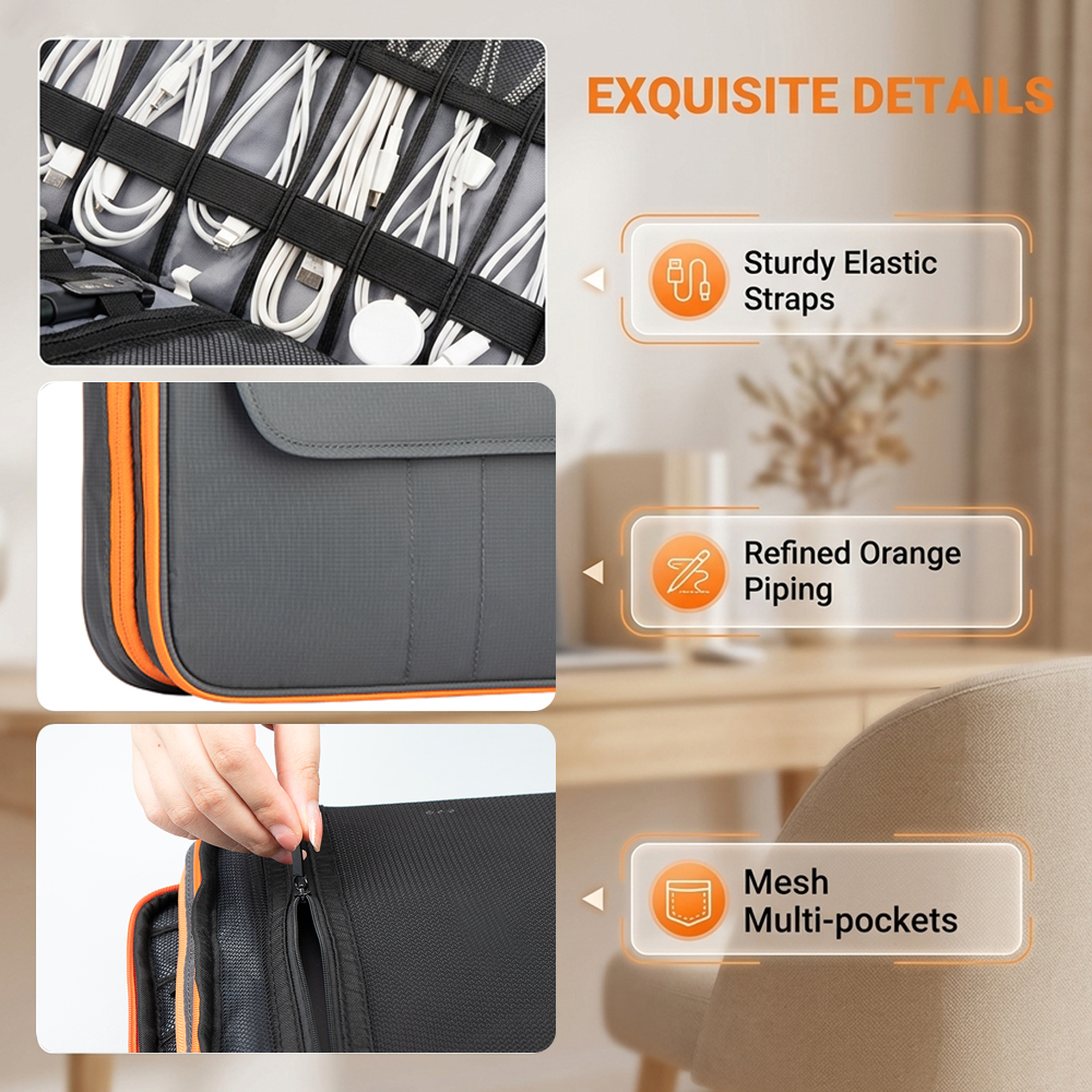 Large Capacity Tech Organizer  - Tech Accessories Travel Organizer Pouch recensione e prezzo