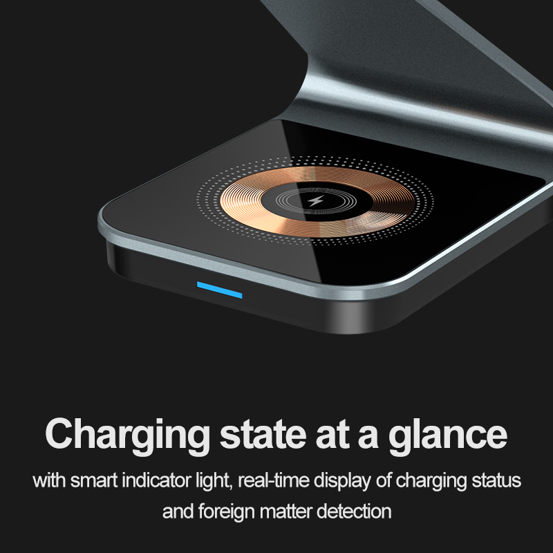 3 in 1 Transparent Magnetic Wi - Wireless Charger 3 In 1 recensione e prezzo