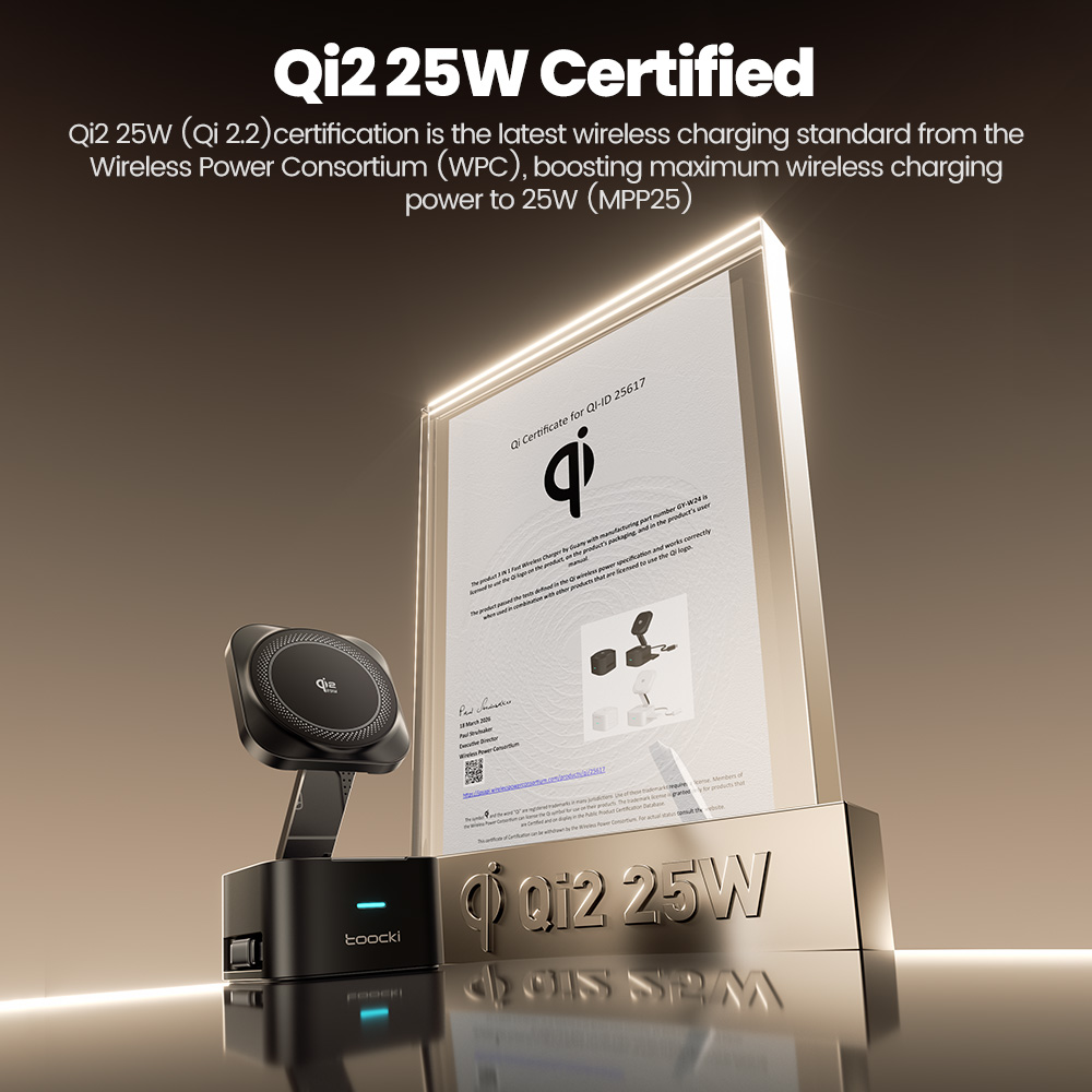 Toocki QI2.2 25W Wireless Char - Wireless Charger 3 In 1 recensione e prezzo
