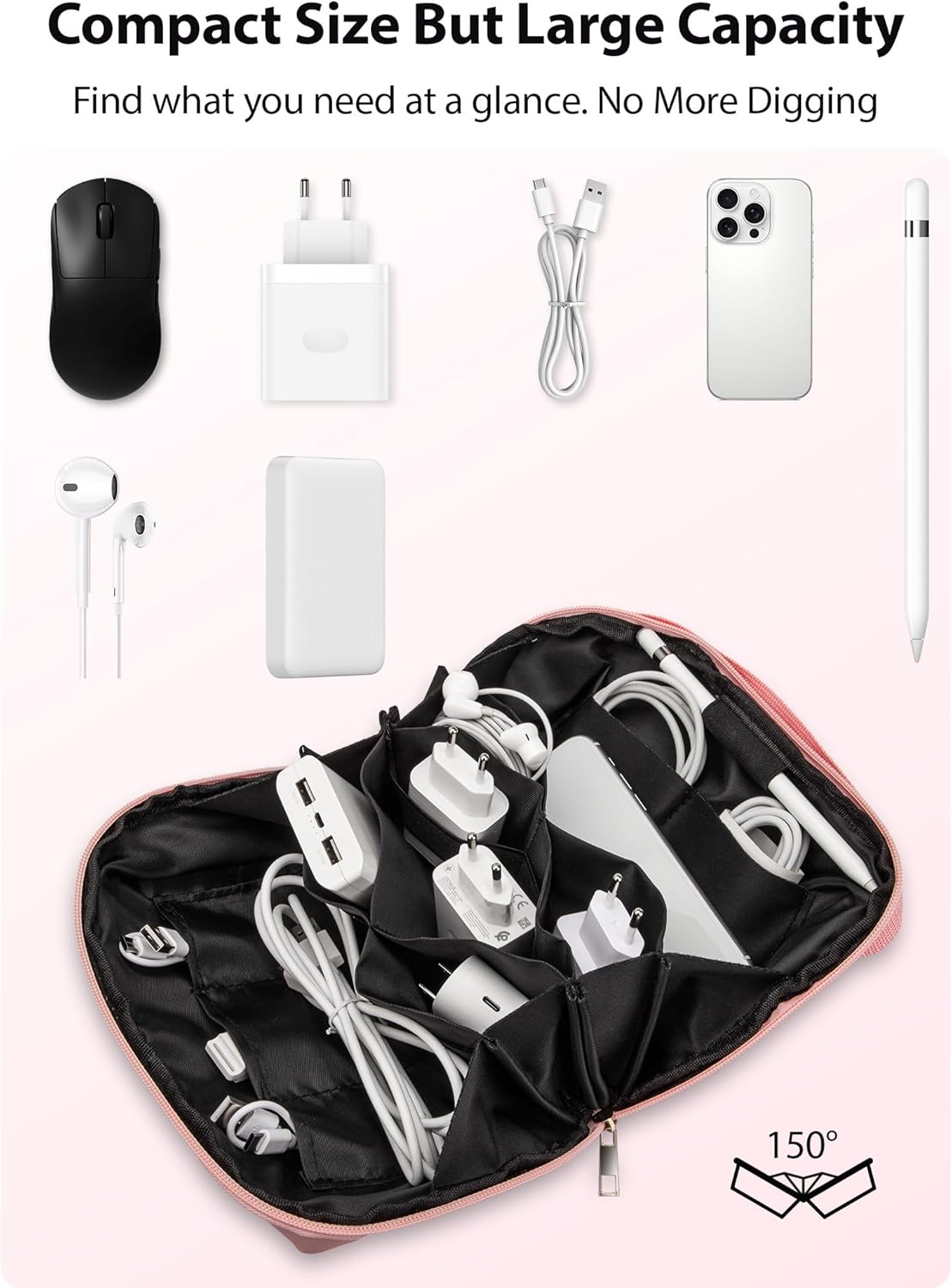 Large Capacity Backpack Organi - Tech Accessories Travel Organizer Pouch recensione e prezzo