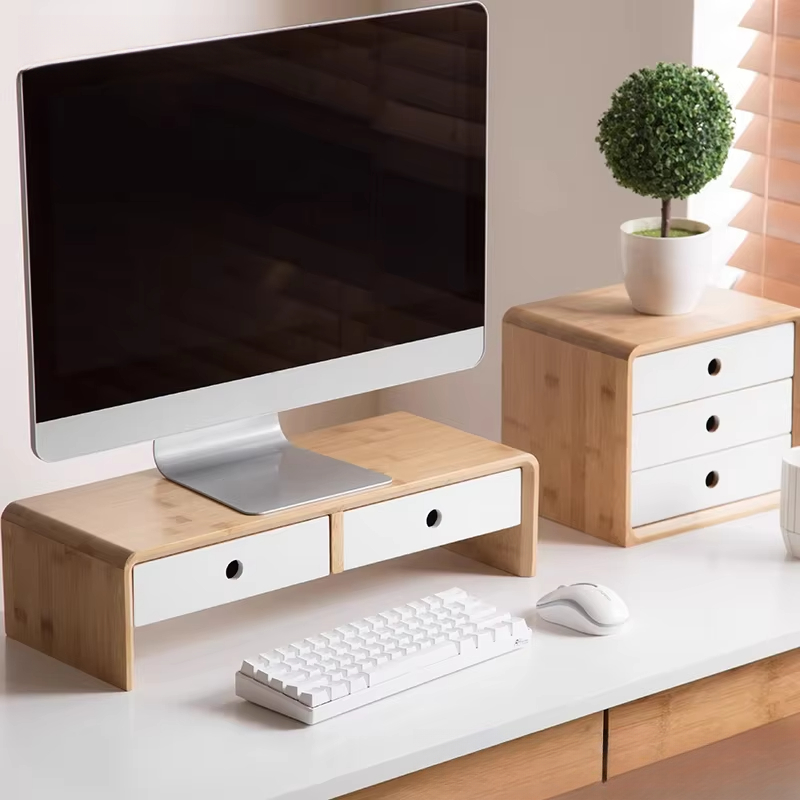 Bamboo Laptop Monitor Riser Ec - Laptop Stand Bamboo recensione e prezzo