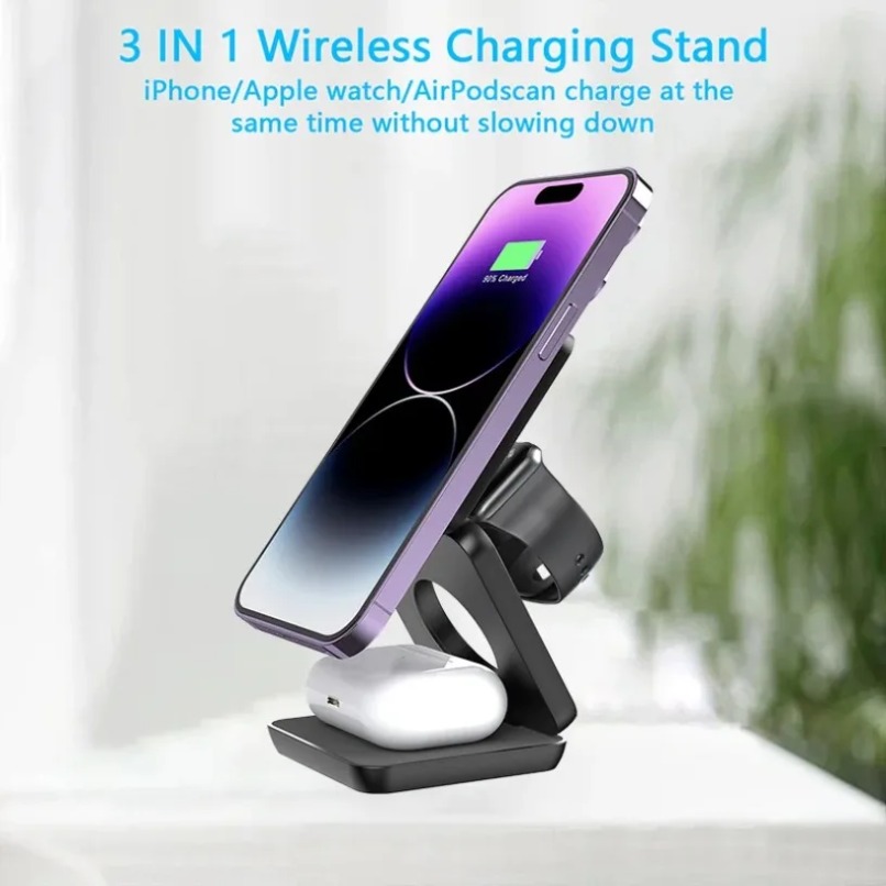 3 in 1 Foldable Magnetic Wirel - Wireless Charger 3 In 1 recensione e prezzo