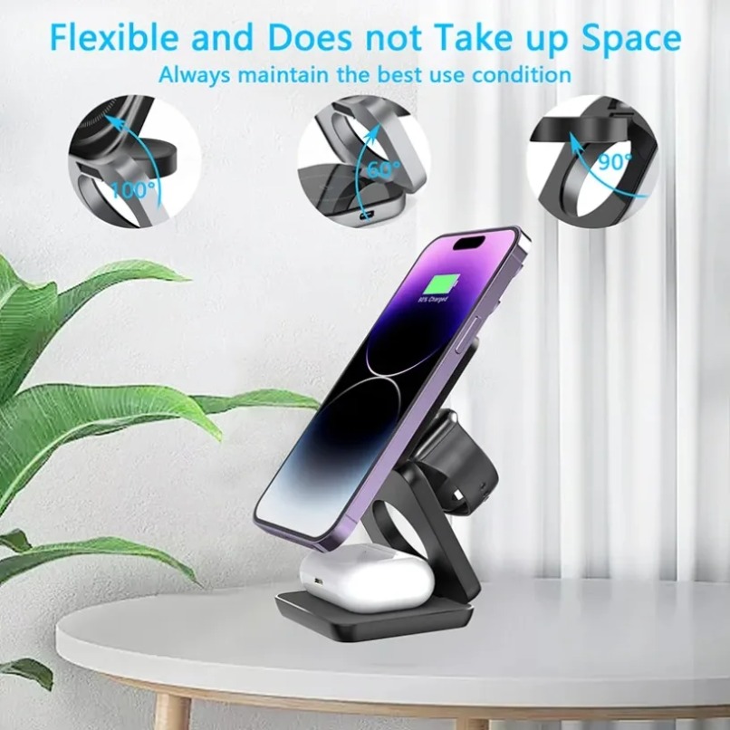 3 in 1 Foldable Magnetic Wirel - Wireless Charger 3 In 1 recensione e prezzo