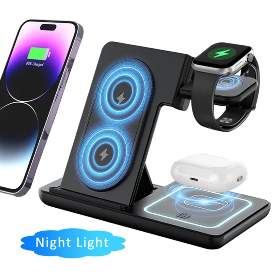 Night LED Light 3 In 1 Wireles - Wireless Charger 3 In 1 recensione e prezzo