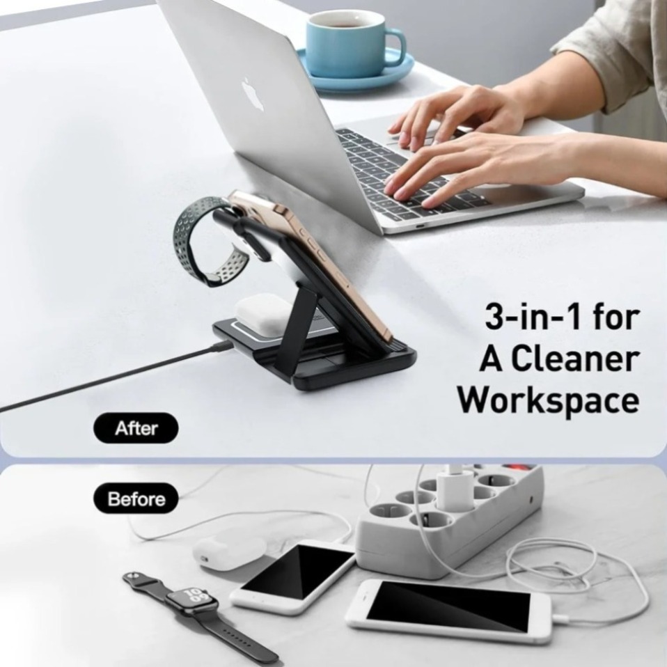 Night LED Light 3 In 1 Wireles - Wireless Charger 3 In 1 recensione e prezzo