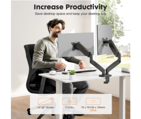 Dual Monitor Stand Arm, Gas Sp - Monitor Arm Single recensione e prezzo