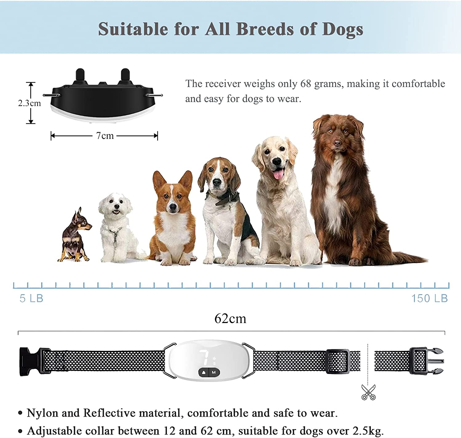 Anti bark dog collar Electric  - Tech Dog Accessories recensione e prezzo