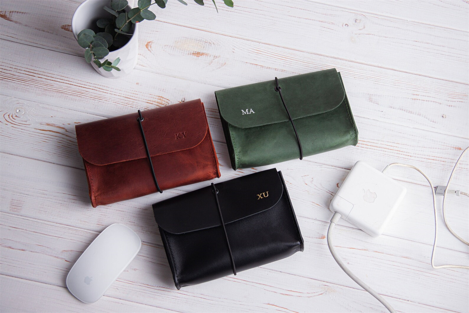 Genuine Leather MacBook Mouse  - Tech Accessories Travel Organizer Pouch recensione e prezzo