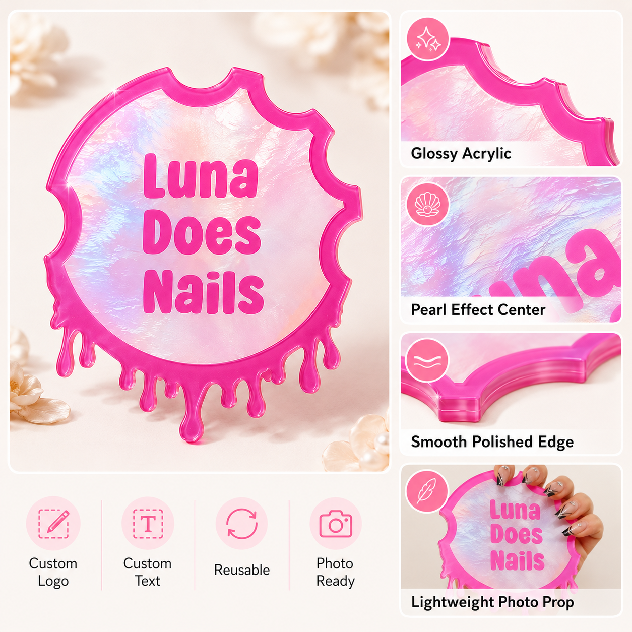 Custom Nailfie Disc Acrylic Na - Tech Accessories Photo recensione e prezzo
