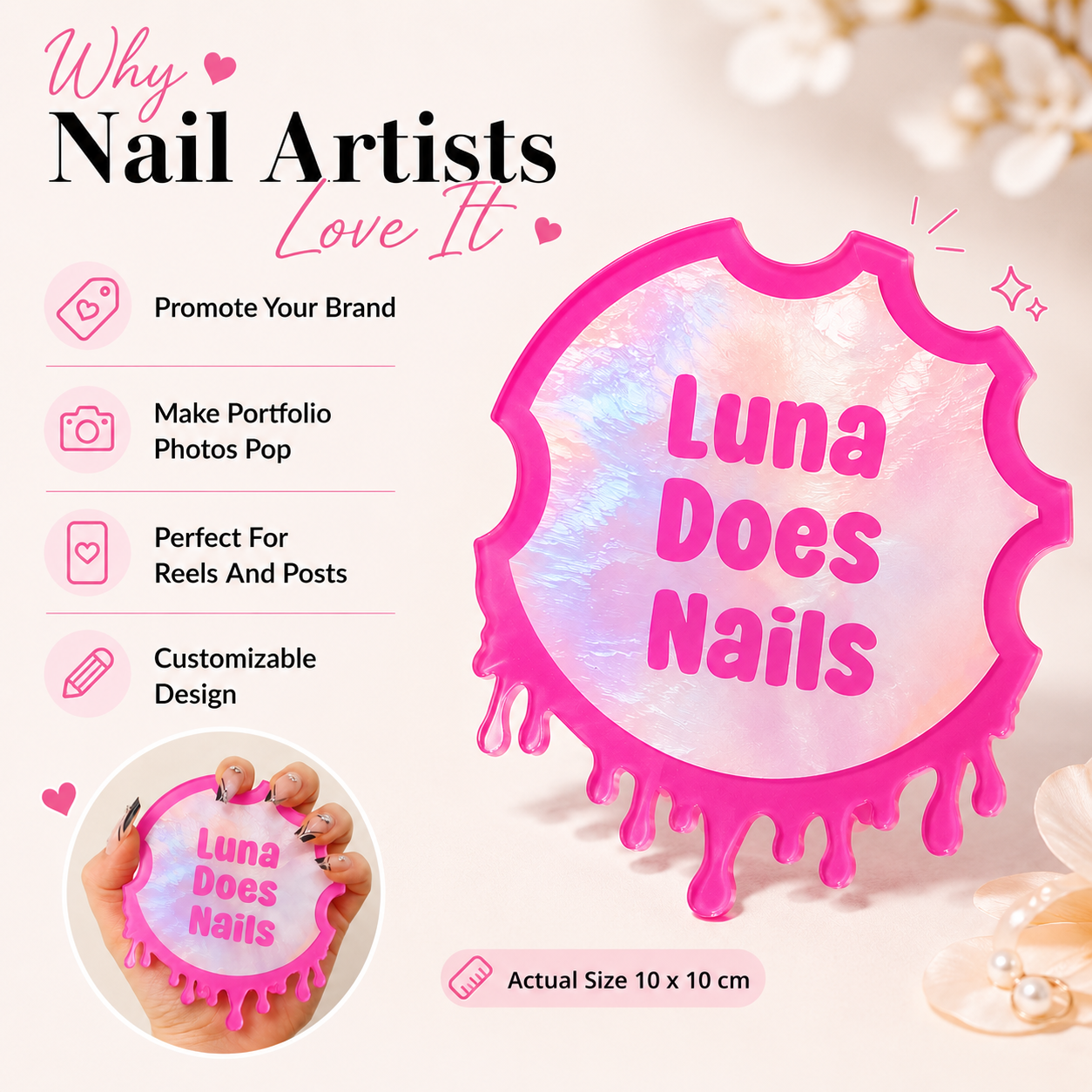 Custom Nailfie Disc Acrylic Na - Tech Accessories Photo recensione e prezzo