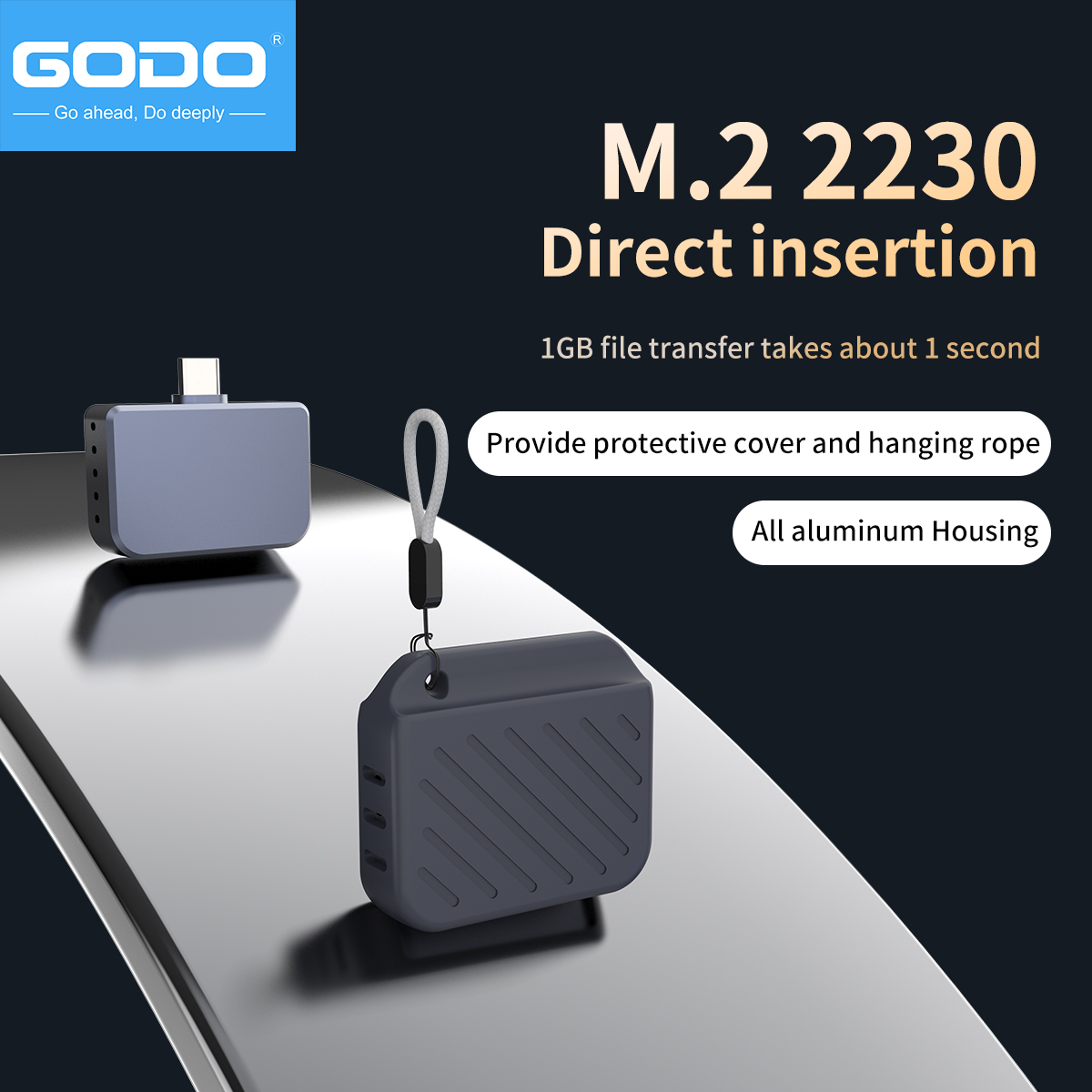 GODO 2230 Type-C Plug & Play M - Portable Ssd Enclosure recensione e prezzo